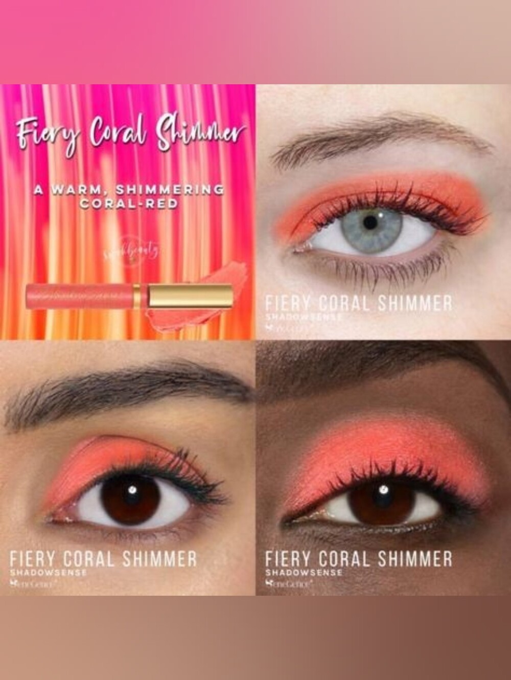 Fiery Coral Shimmer Shadowsense
